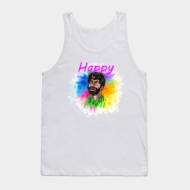 Happy Holi Gabbar Sambha festival of Colors Tank Top by SPOKN